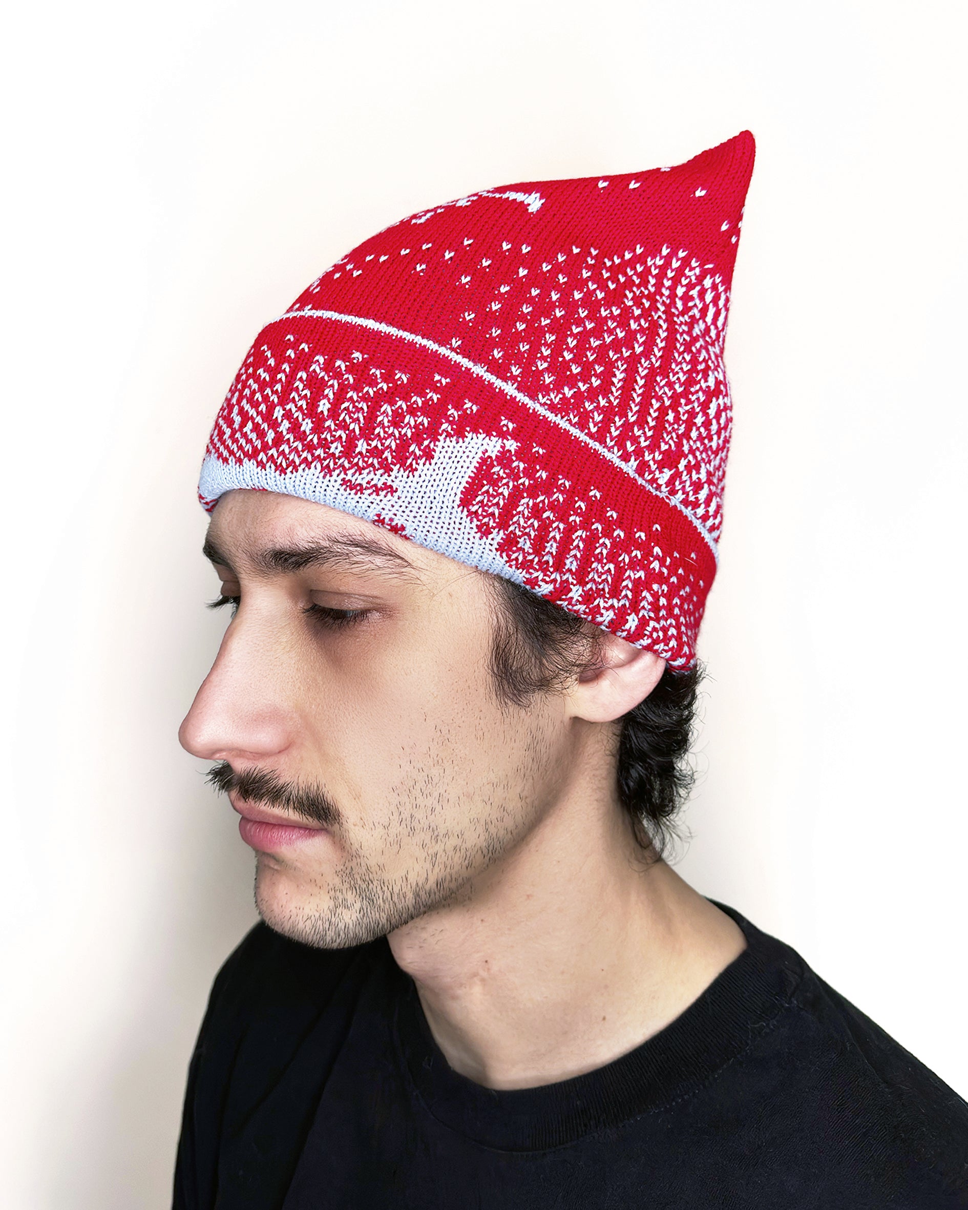 Thorn Beanie Red&Blue
