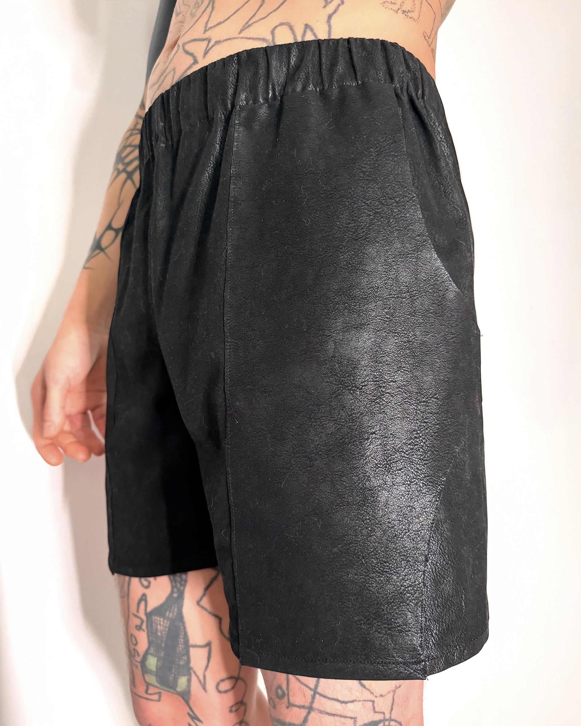 Faux Leather Shorts
