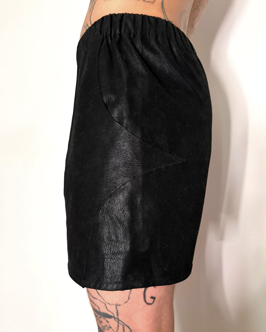 Faux Leather Shorts
