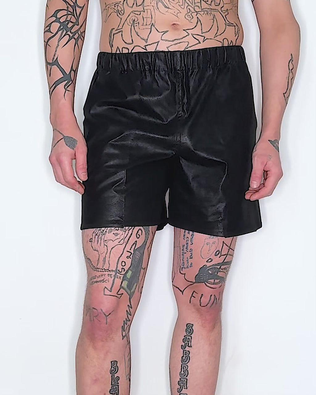 Faux Leather Shorts