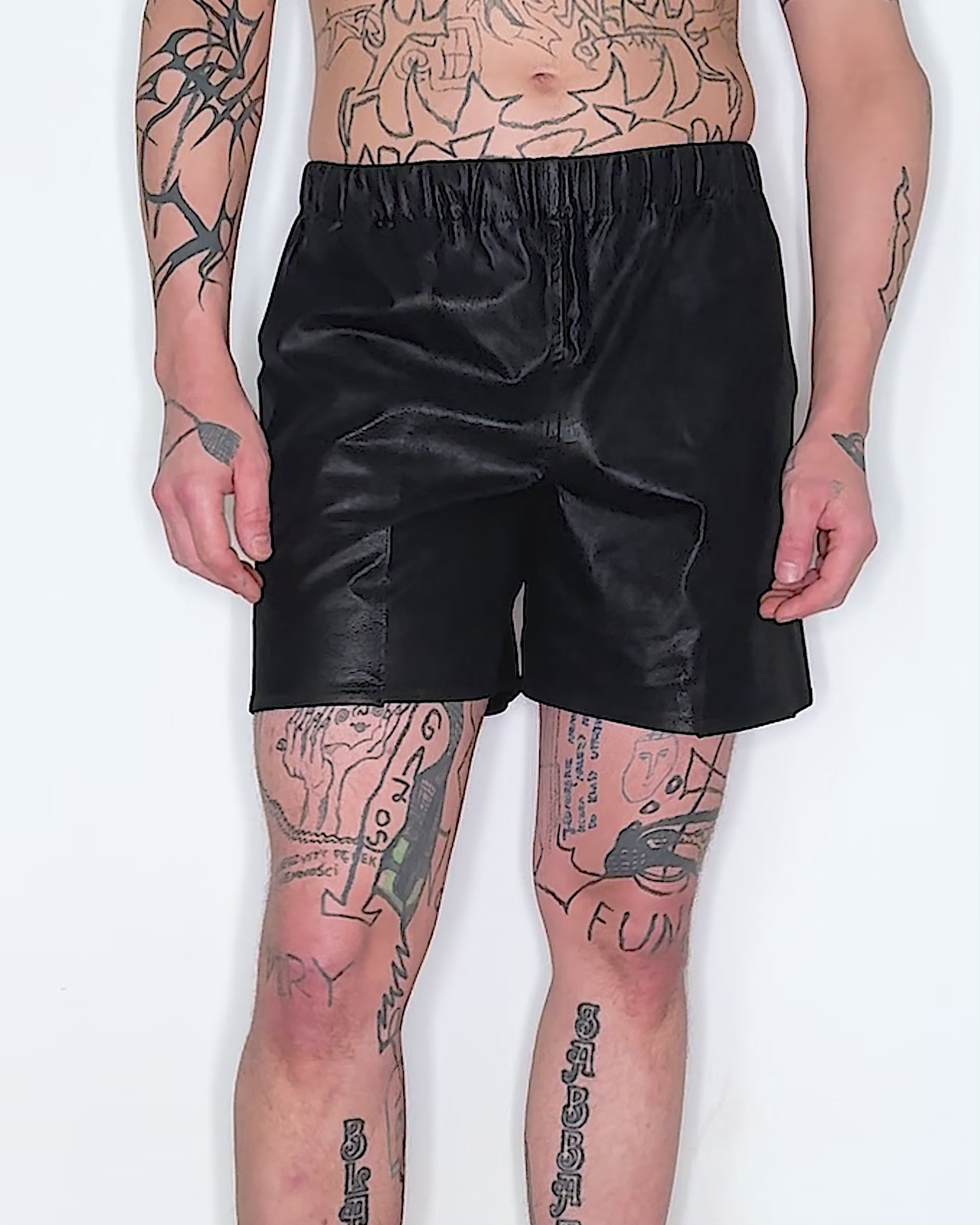 Faux Leather Shorts