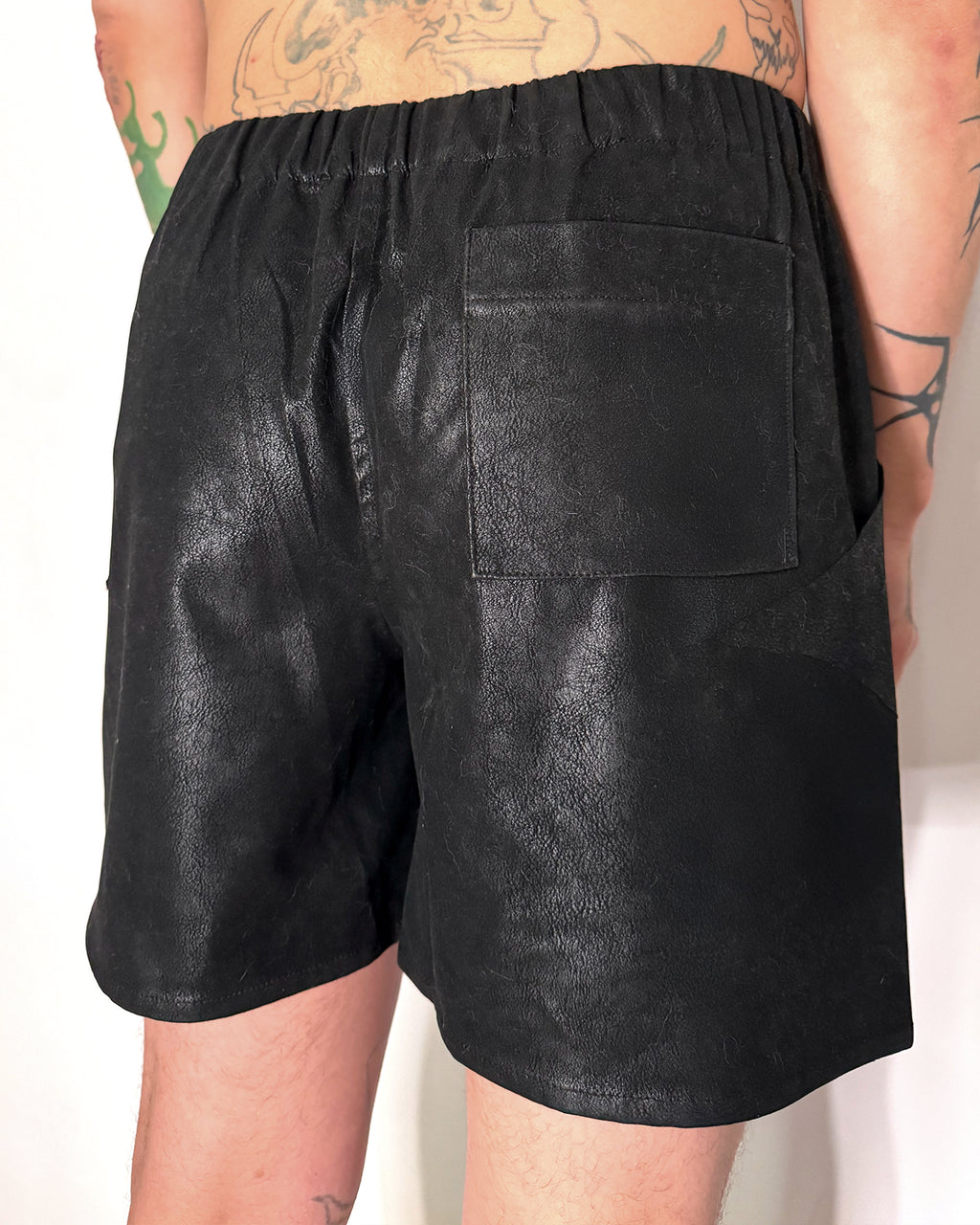 Faux Leather Shorts